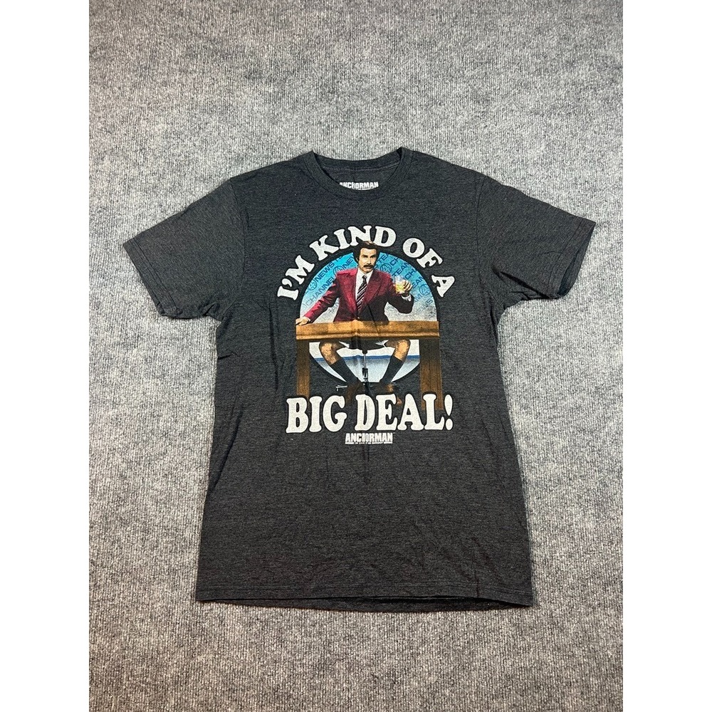 Anchorman "I'm Kind of a Big Deal" Ron Burgundy T-Shirt Men's M Will Ferrell